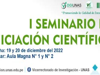 I SEMINÁRIO DE INICIAÇÃO CIENTÍFICA 2022