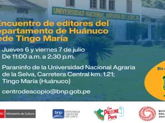 I REUNIÃO DE EDITORES DO DEPARTAMENTO DE HUANUCO – SEDE DE TINGO MARIA