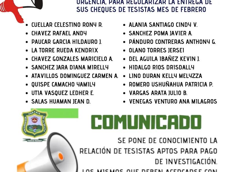 As seguintes pessoas devem abordar o Tesouro