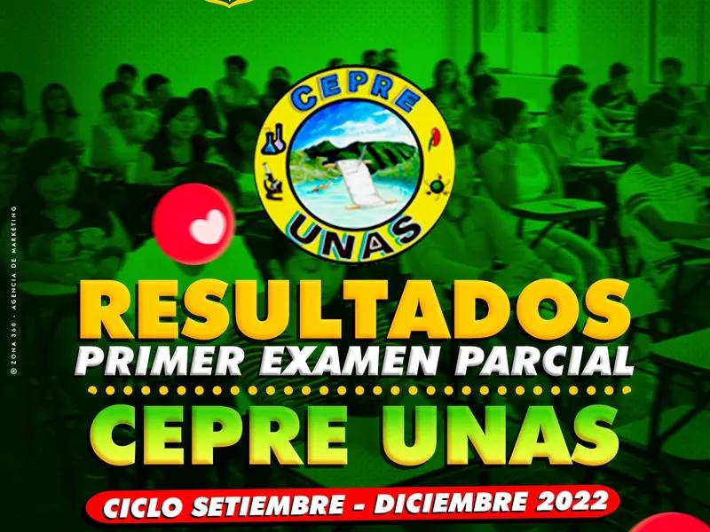 RESULTADOS DO PRIMEIRO EXAME PARCIAL CEPRE UNAS SET - DEZ 2022