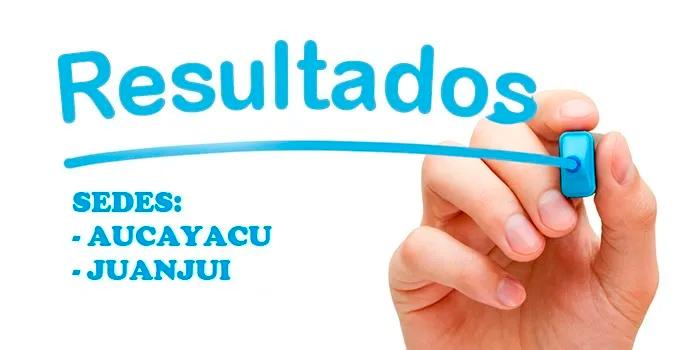 SEGUNDO RESULTADO PARCIAL DO CICLO CEPRE UNAS SETEMBRO - DEZEMBRO DE 2023 - SEDE DE AUCAYACU E JUANJUI