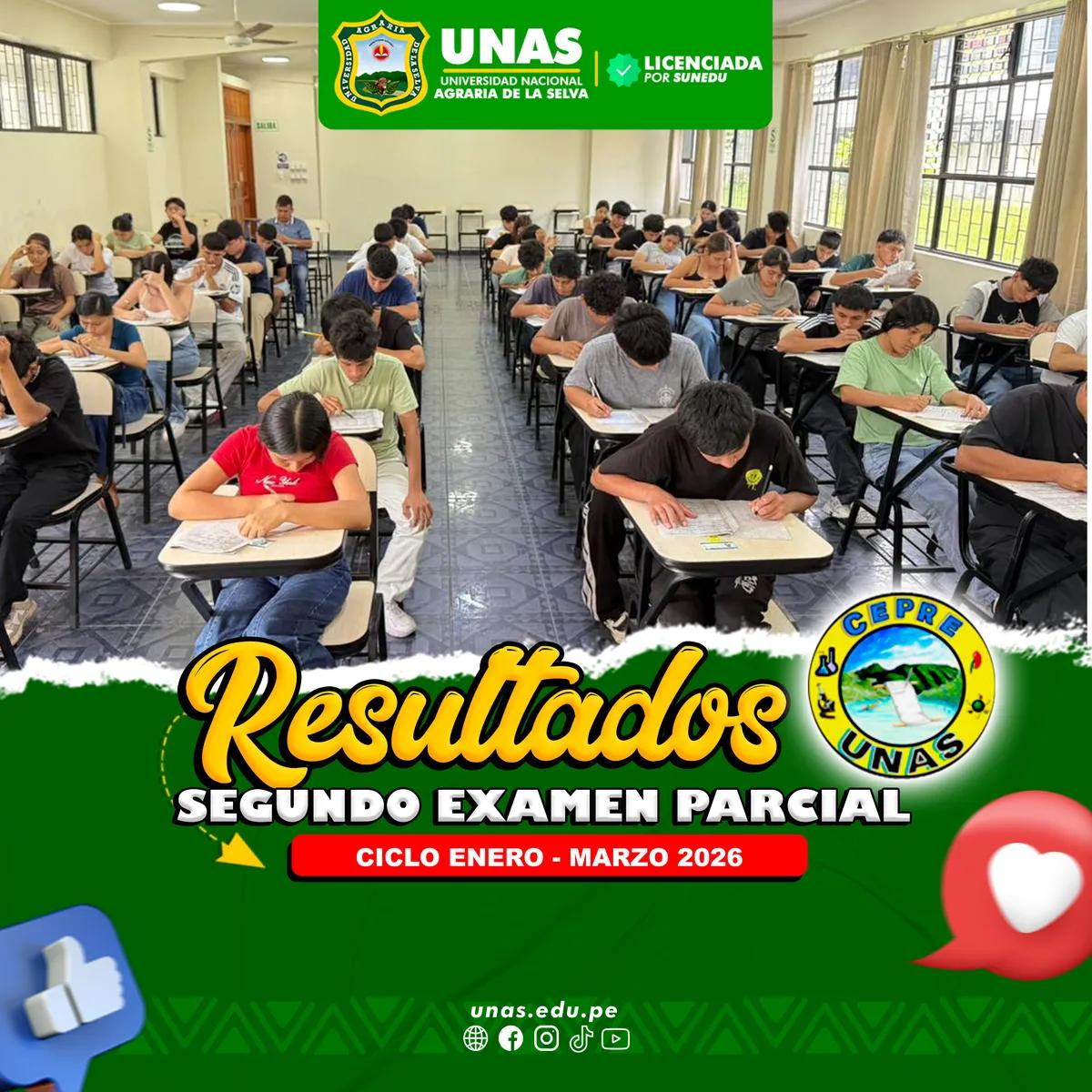 SECOND PARTIAL RESULTS CEPRE UNAS CYCLE JANUARY - MARCH 2026